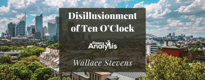 Disillusionment of ten o'clock analysis