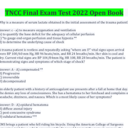 Tncc test answers 8th edition