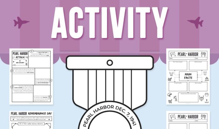 Pearl harbor stations activity worksheet