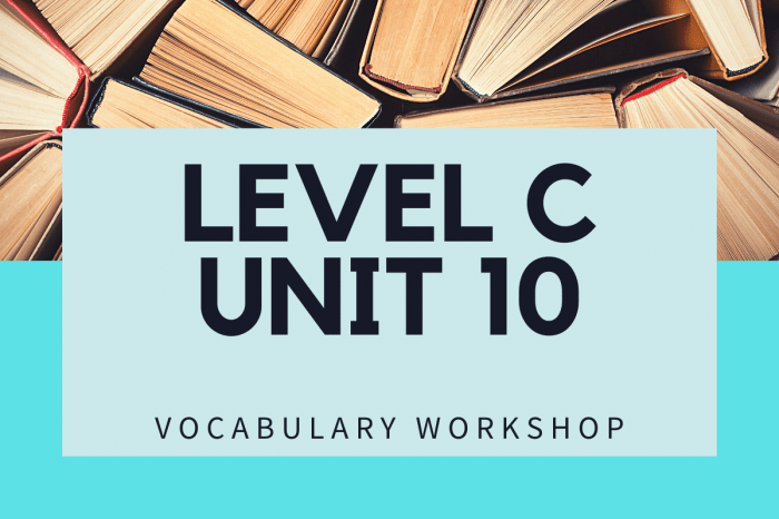 Vocabulary workshop level c unit 10 answers