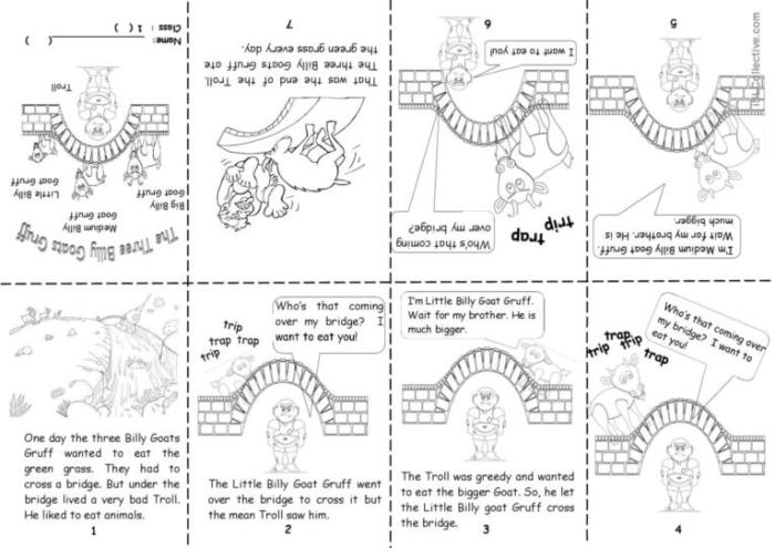 The three billy goats gruff questions and answers